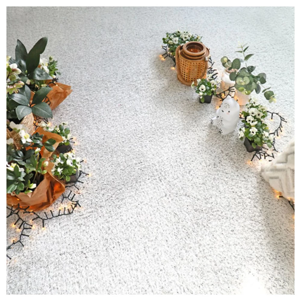 Gazon Synthétique Peps Rainuré - Couleur Blanc - 20mm - 2 X 6m – Image 2