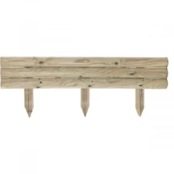 Bordure Droite - Retenue De Terre Traverse En Bois - 110xH.40 Cm
